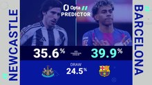 Newcastle v Barcelona - Opta Predictor