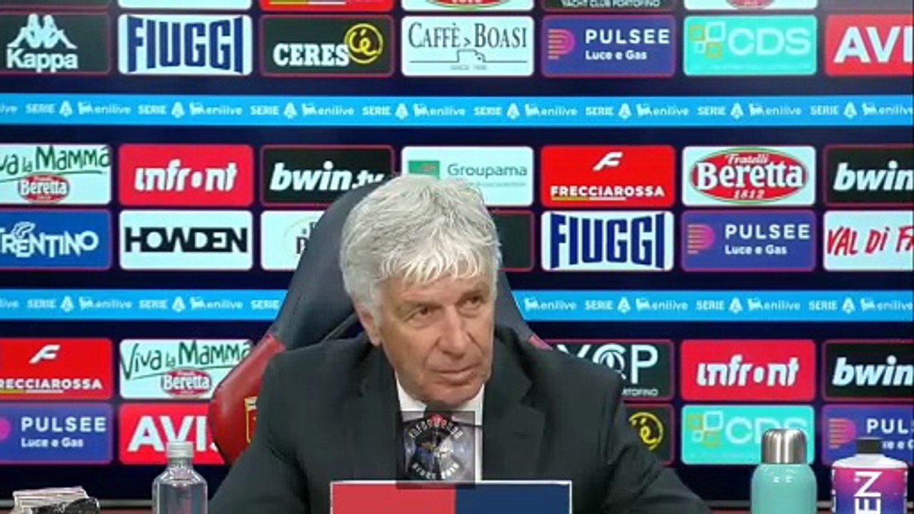 Gasperini: "Chi è preoccupato sta a casa !" Conferenza stampa post Genoa - Roma 2-1