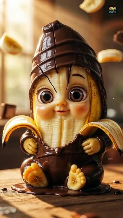 🍫 Chocolate Apple Baby ASMR | Satisfying Chocolate Crack 🍎| Ai Animation #shorts #asmr #cute #ai