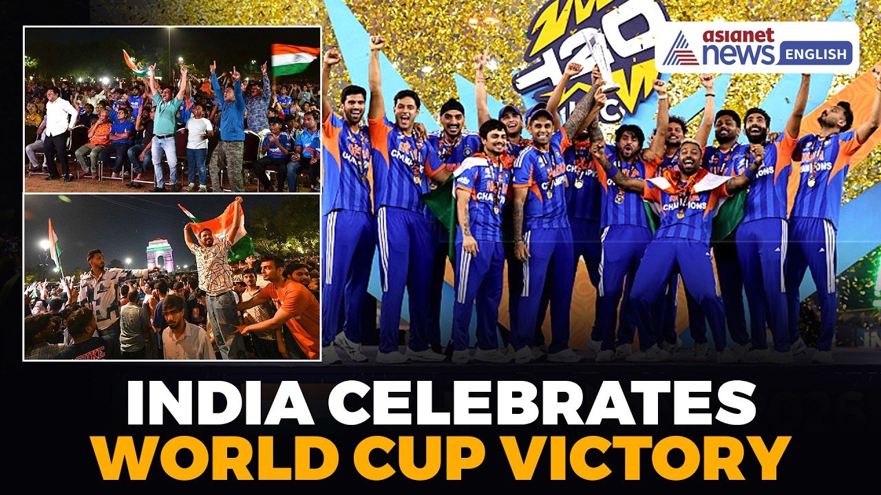 Nation Celebrates! Fans Across India Erupt After India Win THIRD T20 World Cup!