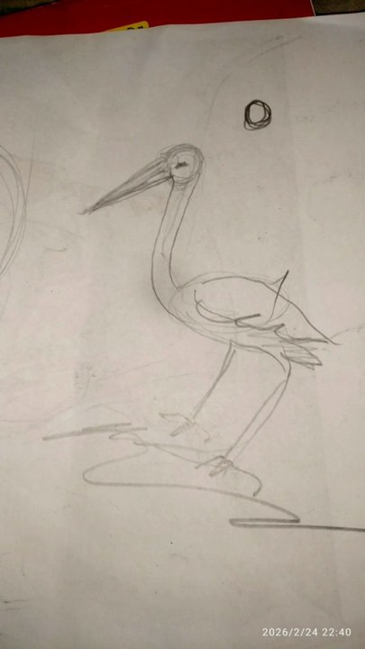 Simple Heron Sketch That Looks Amazing!