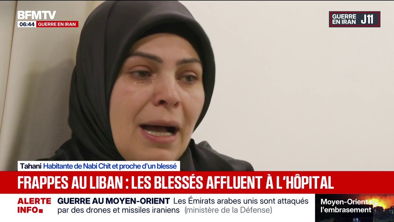 Guerre au Moyen-Orient: Ali, victime d'un bombardement israélien, a perdu 11 membres de sa famille dans une frappe qui a touché Nabi Chit, au Liban