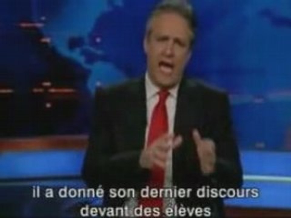 Bush le clown par le daily show