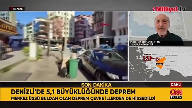 Denizli 5.1'lik depremle sallandı