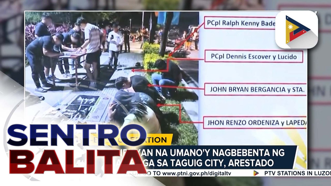 2 pulis, kabilang sa mga naaresto sa drug buy-bust operation sa Taguig City | ulat ni Ryan Lesigues
