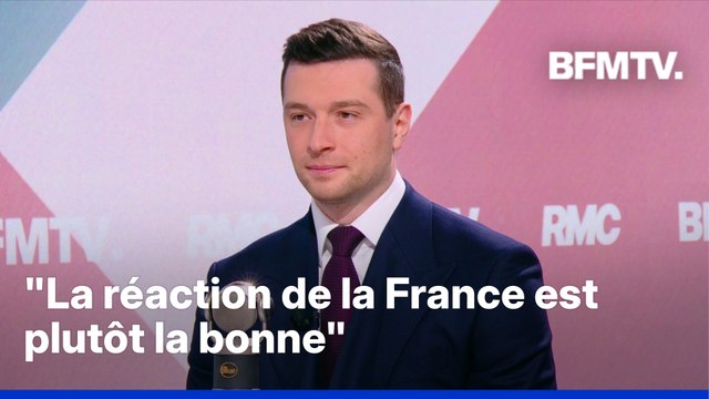 Guerre au Moyen-Orient: pour Jordan Bardella, la réaction de la France est plutôt la bonne