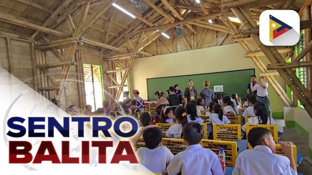 Unang paaralan sa Mindanao na ipinatayo sa pamamagitan ng teknolohiya na ginamitan ng kawayan, binuksan na sa Polomolok, South Cotabato | ulat ni Sophia Turnos - PIA SOCCSKSARGEN