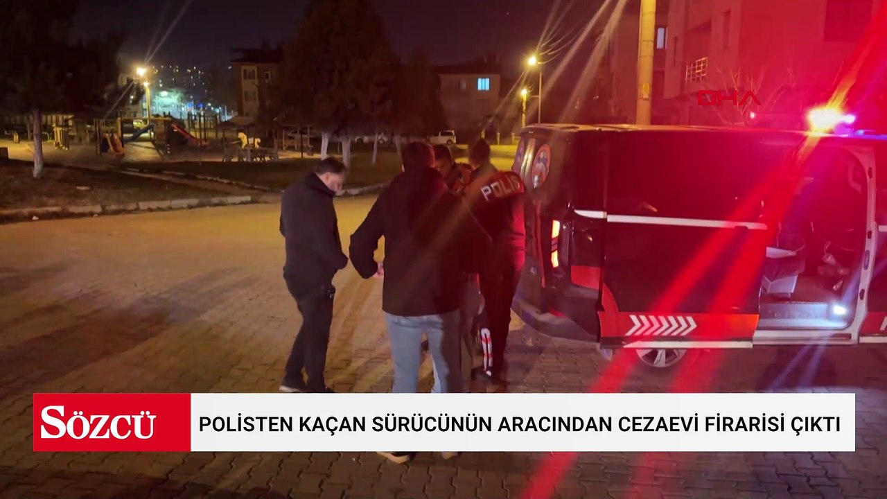 Polisten kaçan sürücünün aracından cezaevi firarisi çıktı