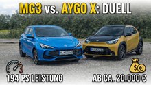 Toyota Aygo X Hybrid vs. MG3 Hybrid+ – Japan trifft China im Hybrid-Test