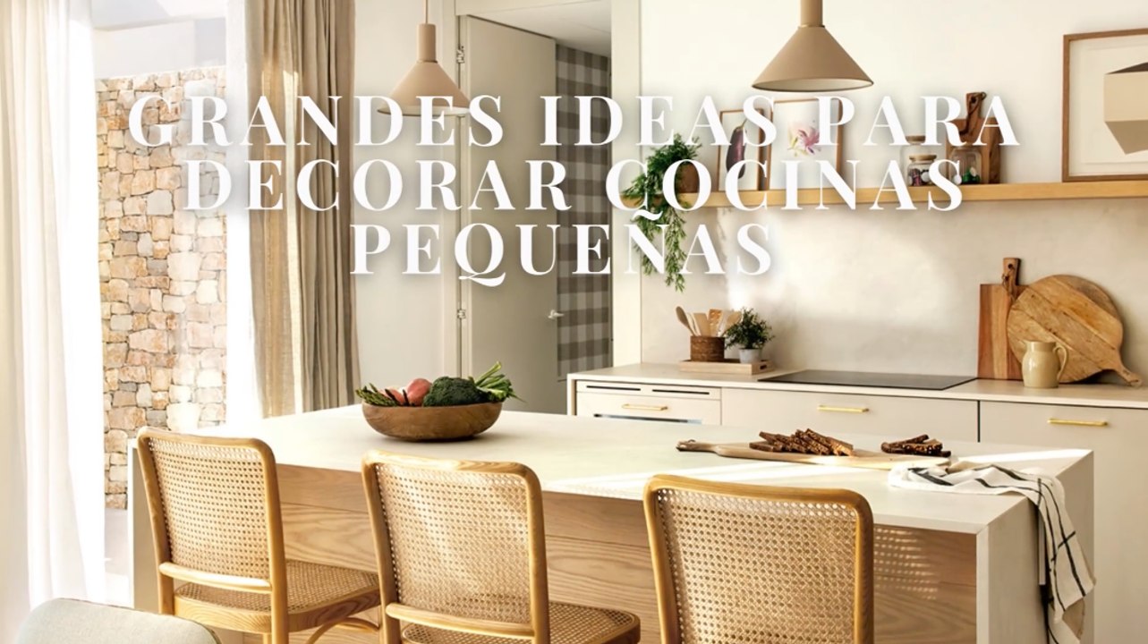 Grandes ideas para decorar cocinas pequeñas