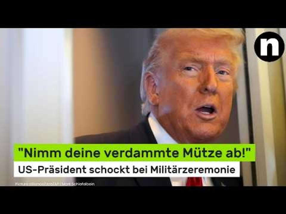 Donald Trump: 'Nimm deine verdammte Mütze ab!' US-Präsident schockt bei Militärzeremonie