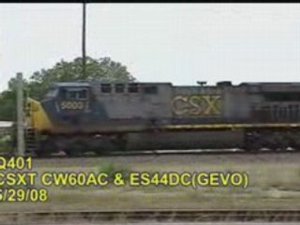 CSX Q-401 Off the Wilmington Side