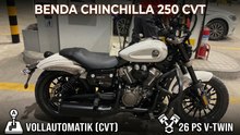 2026 Benda Chinchilla 250 CVT – Bobber-Style trifft modernes Automatik-Getriebe