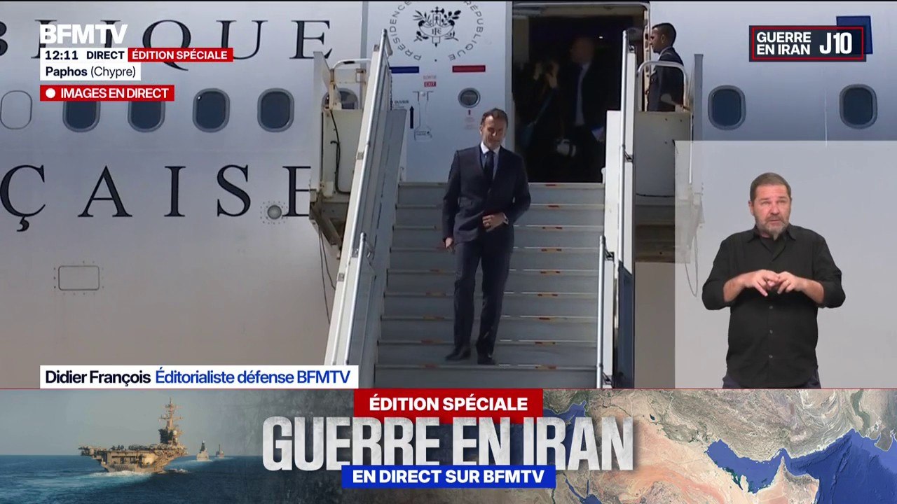 Guerre au Moyen-Orient: Emmanuel Macron vient d’atterrir à Chypre pour sa visite