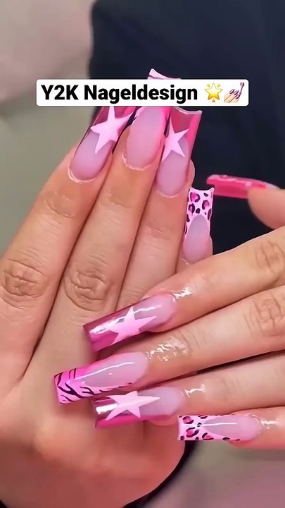 Y2K Nageldesign 💫🌟😎 Team Gold oder Silber 🤔 #nails #nägel #naildesign #nailart #gelx