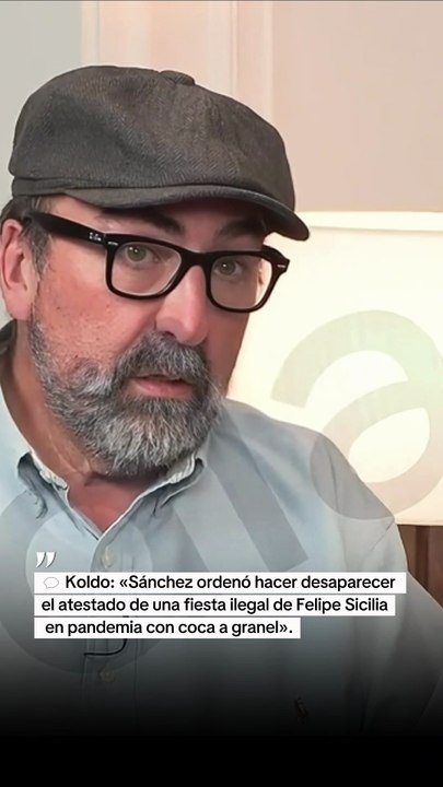 Koldo: «Sánchez ordenó hacer desaparecer el atestado de una fiesta ilegal de Felipe Sicilia en pandemia con coca a granel».