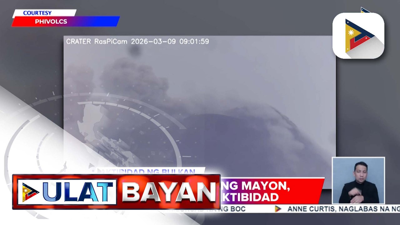 Aktibidad ng Bulkang Mayon, nagpapatuloy