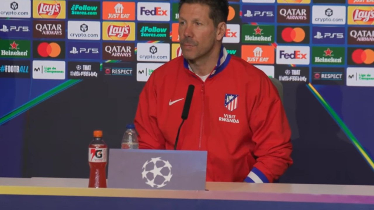 Rueda de prensa de Simeone previa al Atlético de Madrid vs. Tottenham de Champions League