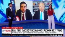 Real Time: Tarcísio vence Haddad e Alckmin pelo governo de SP; Mehero e Motta comentam