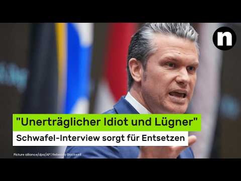 Pete Hegseth: 'Unerträglicher Idiot und Lügner' - Schwafel-Interview sorgt für Entsetzen