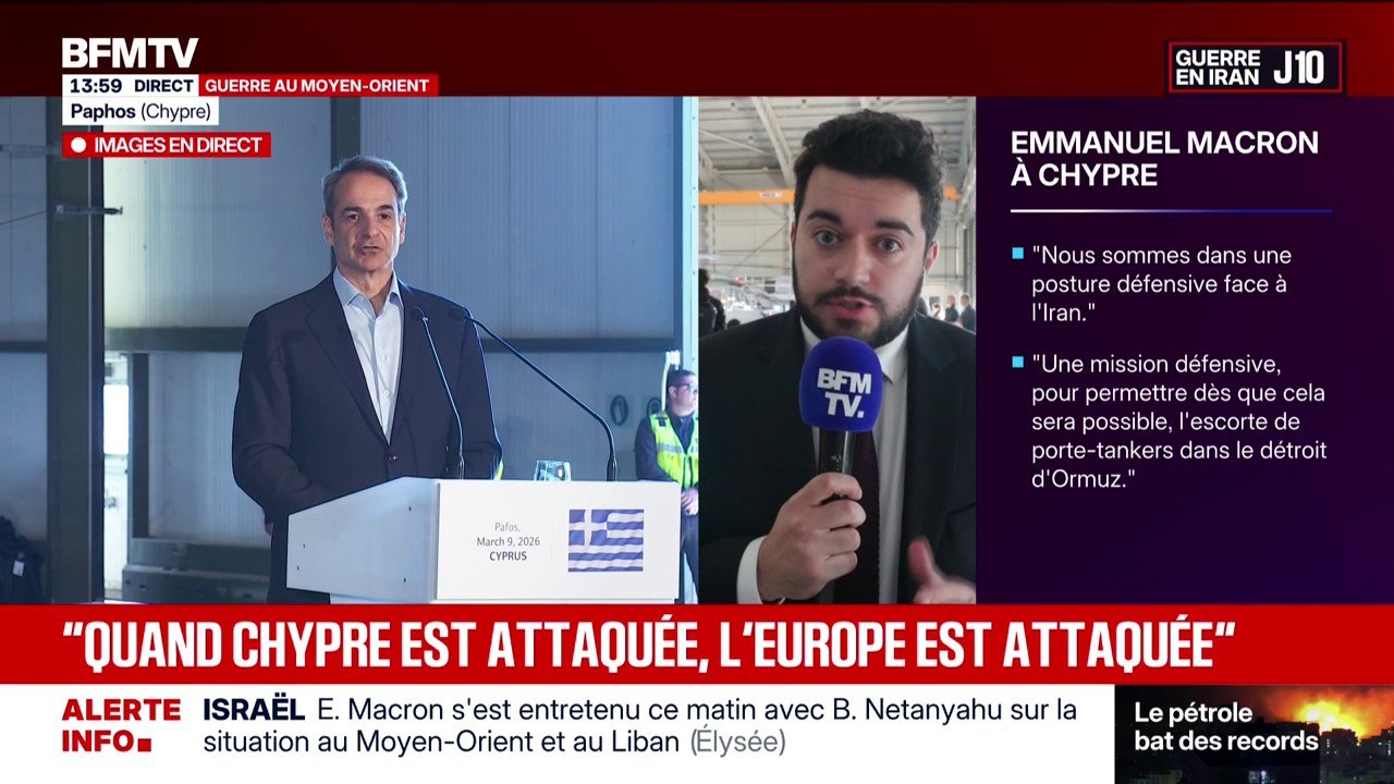 Emmanuel Macron à Chypre présente une future mission "purement défensive" pour rouvrir le détroit d'Ormuz