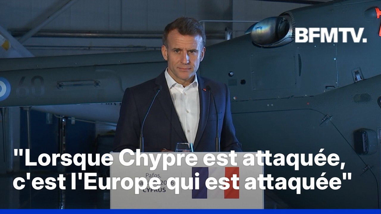 Guerre au Moyen-Orient: la prise de parole d'Emmanuel Macron à Chypre en intégralité