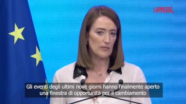 L'appello di Metsola: «Gli attacchi nel Golfo sono ingiustificabili, cessino immediatamente»