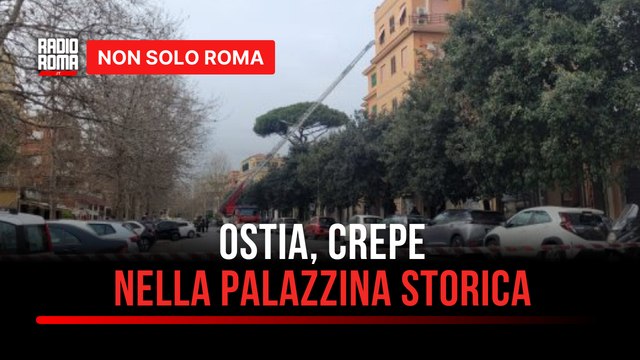Ostia, crepe nella palazzina Liberty: evacuate otto famiglie e quattro B&B