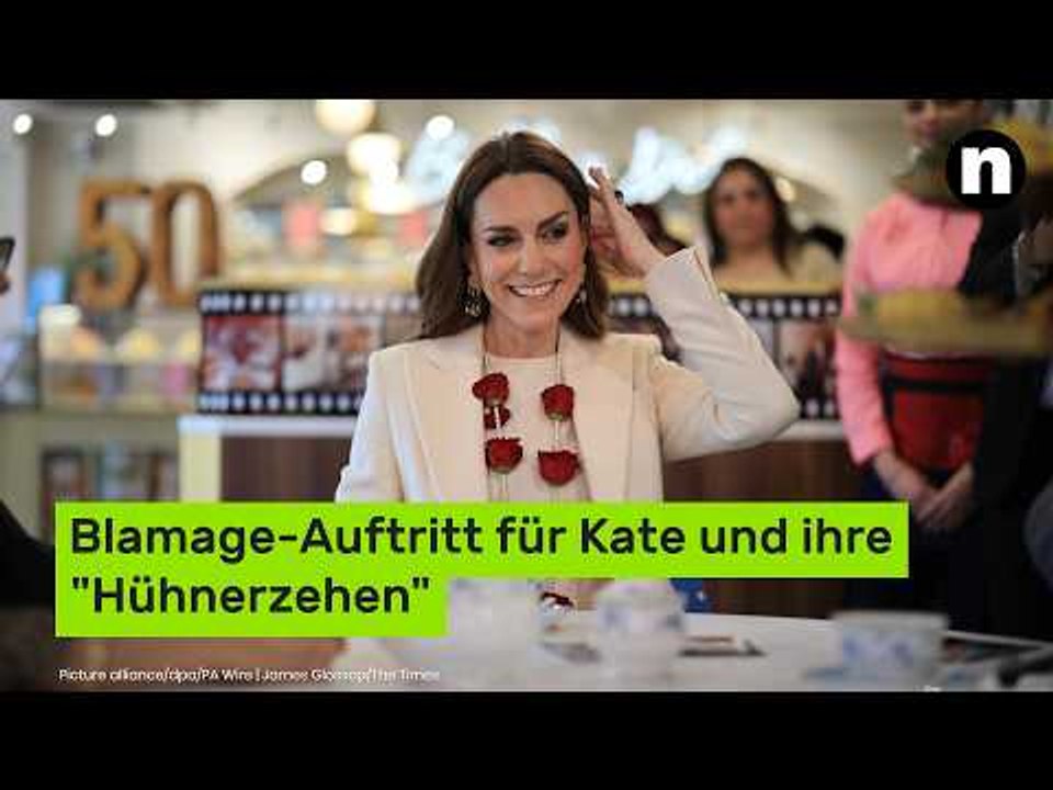 Blamage-Auftritt für Kate und ihre 'Hühnerzehen'