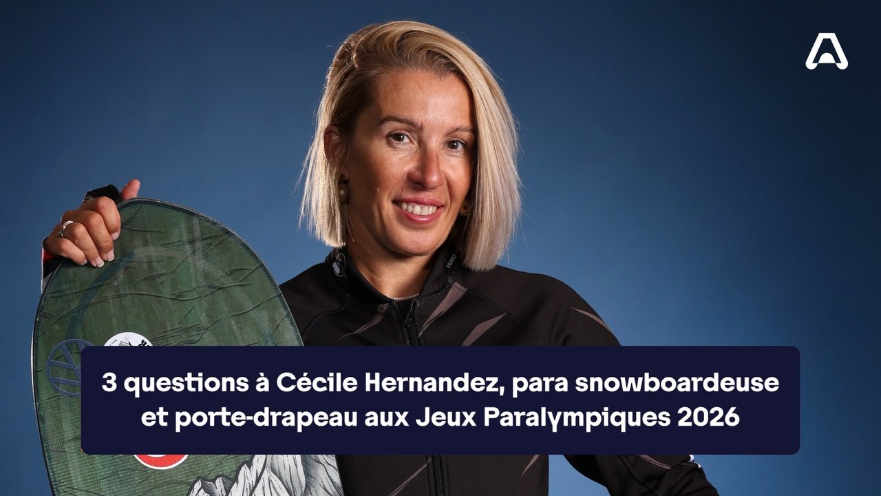 3 questions à Cécile Hernandez, para snowboardeuse, porte-drapeau aux Jeux Paralympiques 2026