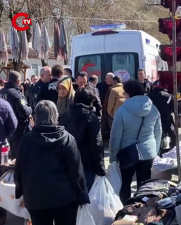 Pazar yerinde sopalı kavga Alacak verecek meselesi kanlı bitti!