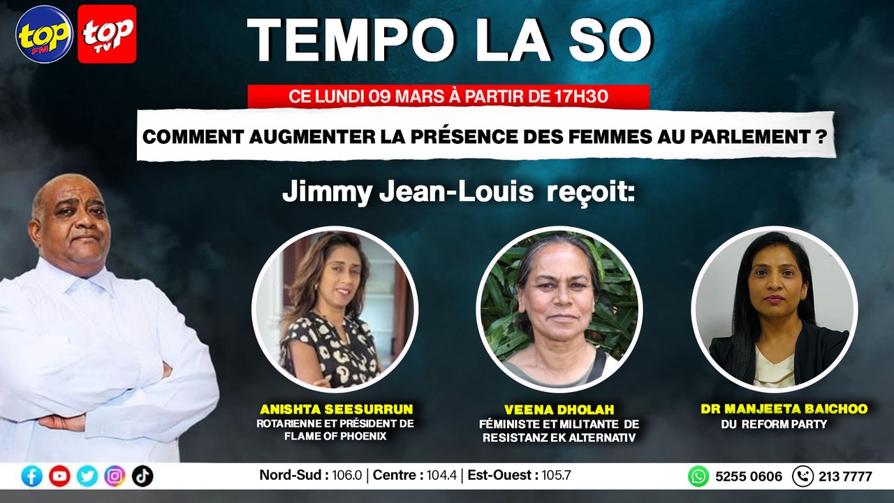 Tempo La So: Comment augmenter la présence des femmes au Parlement ?