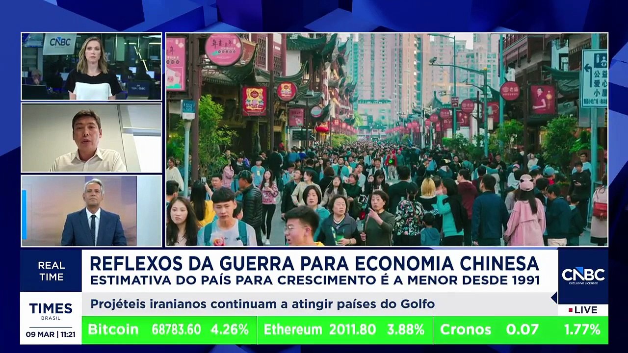 China projeta crescimento de até 5%, a menor desde 1991, e sinaliza mudança de modelo econômico