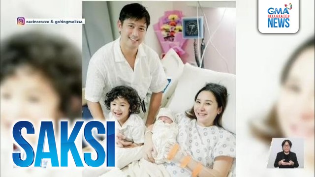 Ikalawang baby boy nina Rocco Nacino at Melissa Gohing, isinilang na | Saksi