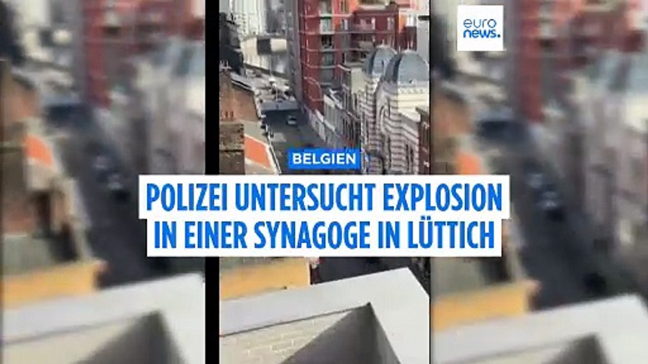 Explosion vor der Synagoge in Lüttich: Die Polizei ermittelt