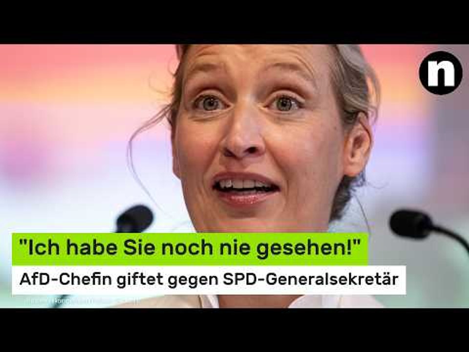 Nach Landtagswahl: 'Ich habe Sie noch nie gesehen!' AfD-Chefin giftet gegen SPD-Generalsekretär
