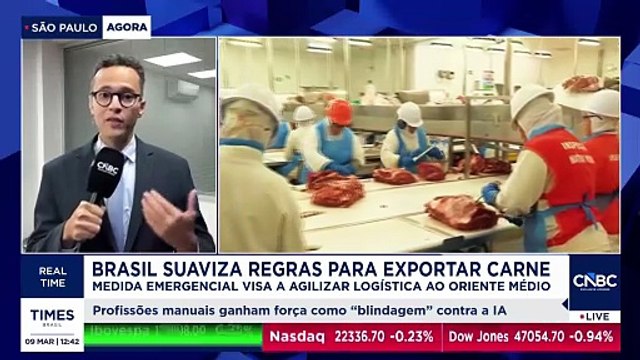Guerra entre EUA, Israel e Irã leva governo a flexibilizar exportação de carnes do Brasil