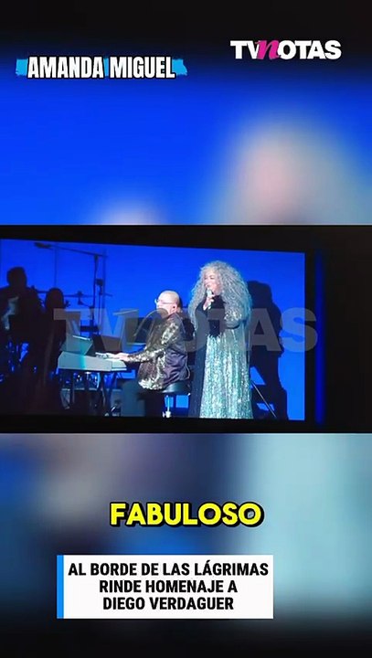 Amanda Miguel rindió homenaje a su esposo Diego Verdaguer