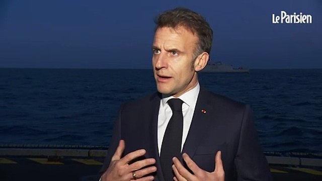 Emmanuel Macron dit ne pas croire à un changement de régime « uniquement par des bombardements »