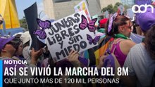 Así se vivió la marcha del 8M que reunió más de 120 mil personas en la CDMX