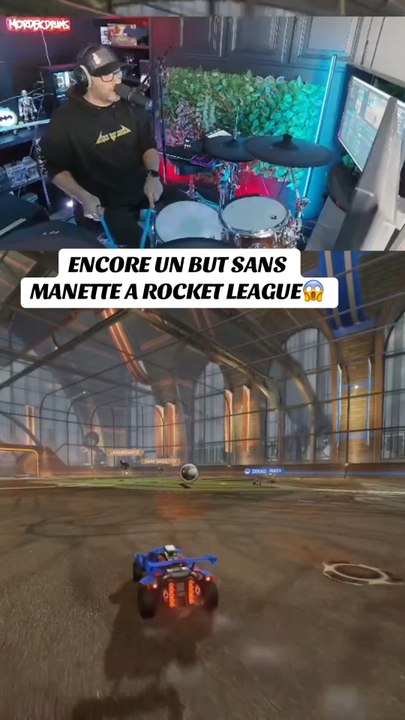 Encore un but sur Rocket League, alors que je joue sans manette, mais avec une batterie