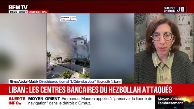 Frappes au Liban: Toute la population libanaise vit dans la peur aujourd'hui , explique Rima Abdul-Malak, directrice du journal L'Orient Le Jour