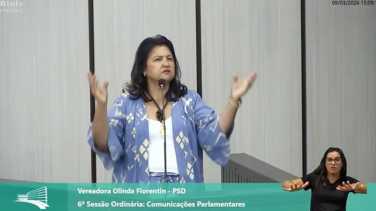 Vereadora Olinda Fiorentin cobra coerência na defesa das mulheres e critica promessas políticas em ano eleitoral