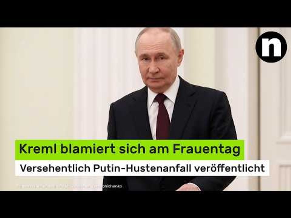 Wladimir Putin: Kreml blamiert sich am Frauentag – versehentlich Putin-Hustenanfall veröffentlicht