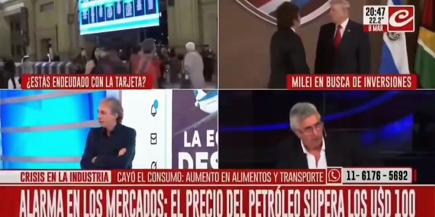 Un empresario enfuerecido destrozó a Diego Recalde al aire de Crónica TV: "Un peronista te rompió el..."