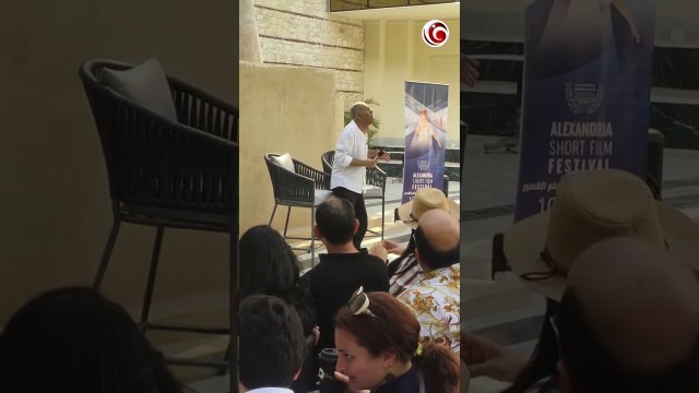 الفنان سيد رجب يحكي حكاية الفلاح والعفريت ضمن فعاليات من مهرجان الإسكندرية للفيلم القصير