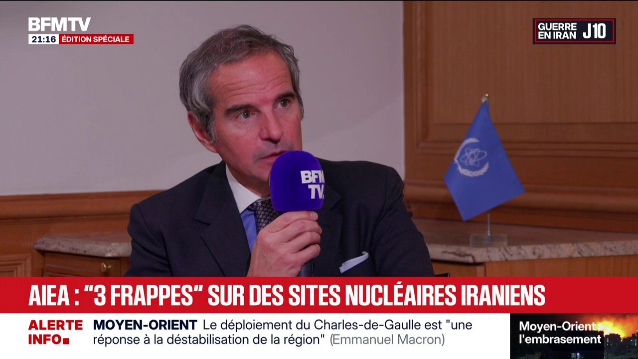Guerre au Moyen-Orient: "Au moment des frappes de l'année dernière" l'Iran avait de quoi fabriquer "plus de dix bombes atomiques", affirme Rafael Grossi