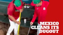 Mexico players clean dugout after dominant World Baseball Classic win