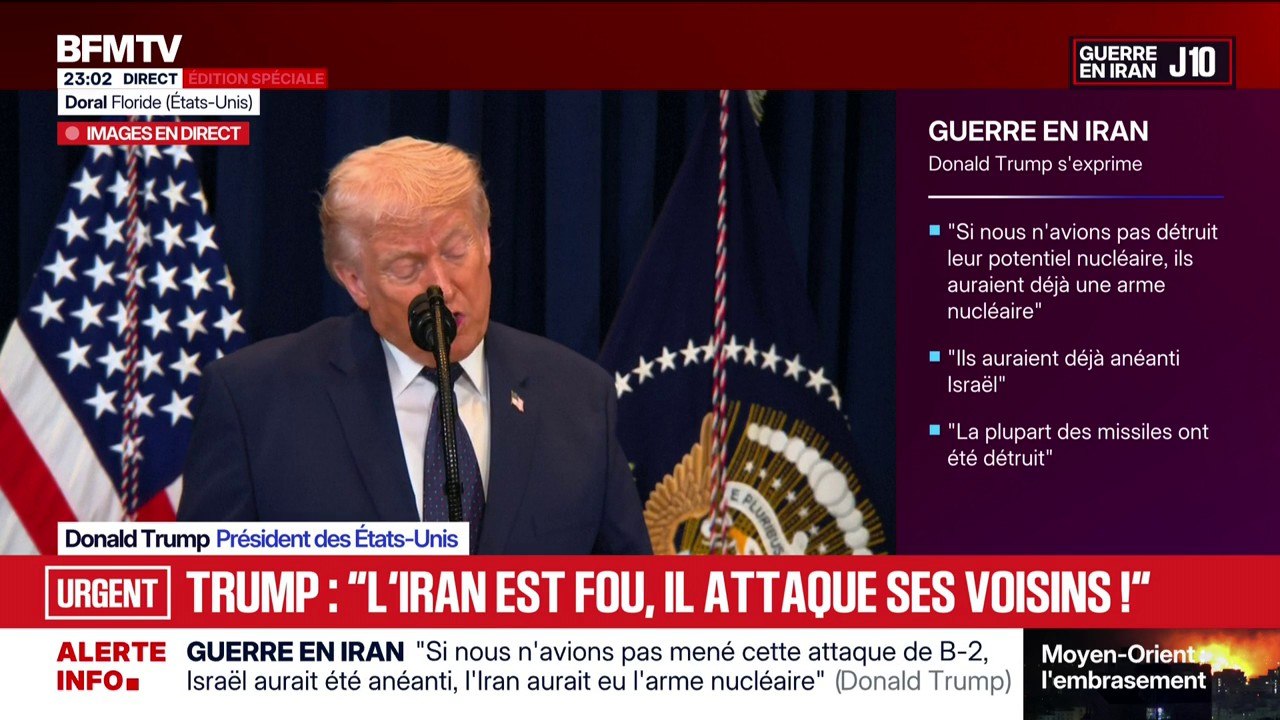 Donald Trump assure que l'opération américaine en Iran "va garantir que le pétrole et l'énergie soient disponibles à travers le monde"