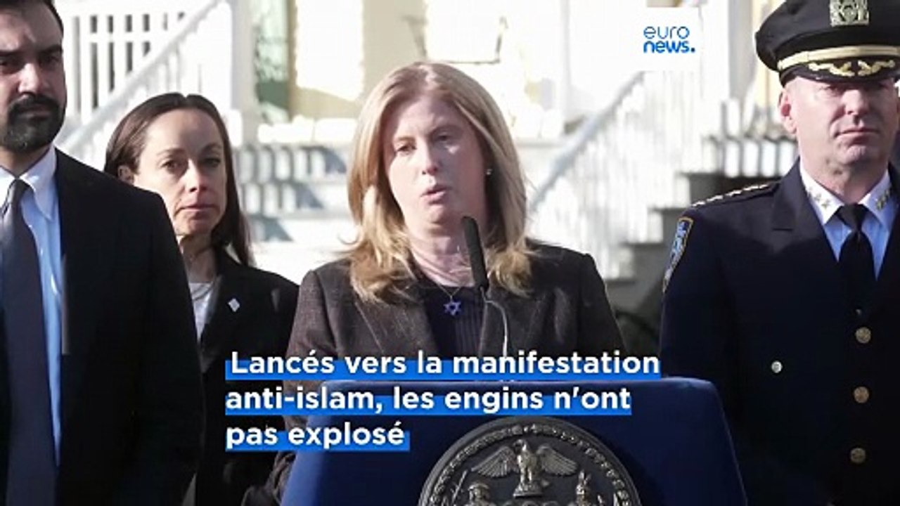 New York : les deux personnes ayant lancé des explosifs vers une manifestations anti-islam ont prêté allégeance à l'État islamique